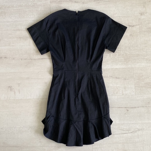 Isabel Marant Black Zip Front Fluted Dress - Picture 10 of 10